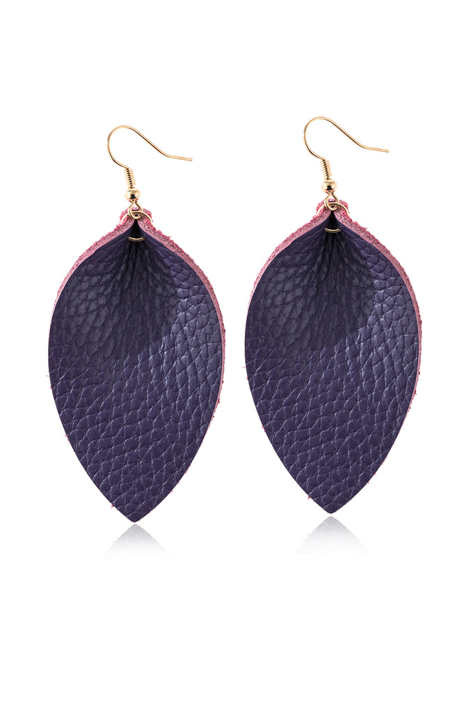 PINCHED TEARDROP HOOK DROP EARRINGS