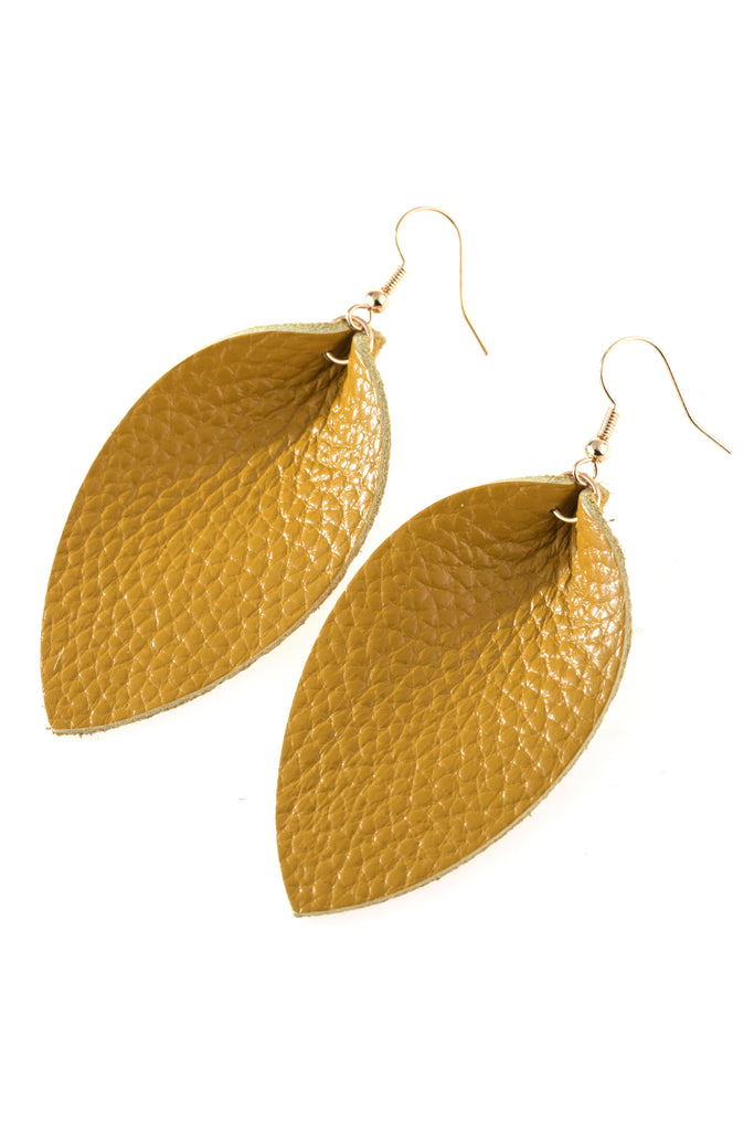 PINCHED TEARDROP HOOK DROP EARRINGS