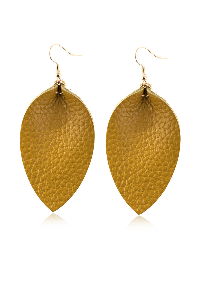 PINCHED TEARDROP HOOK DROP EARRINGS