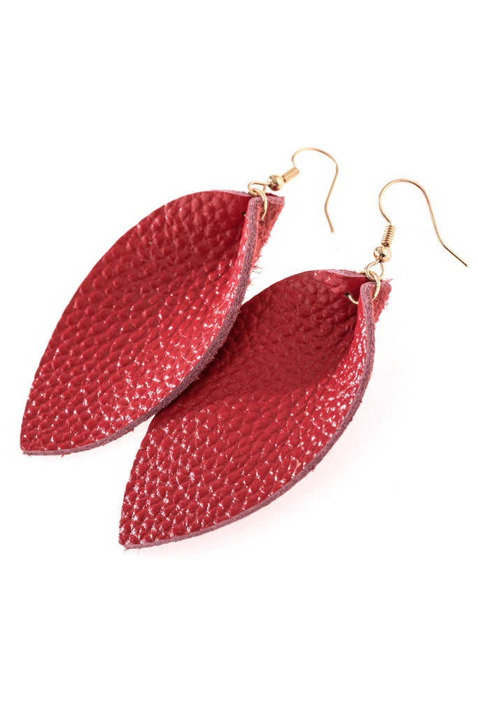 PINCHED TEARDROP HOOK DROP EARRINGS