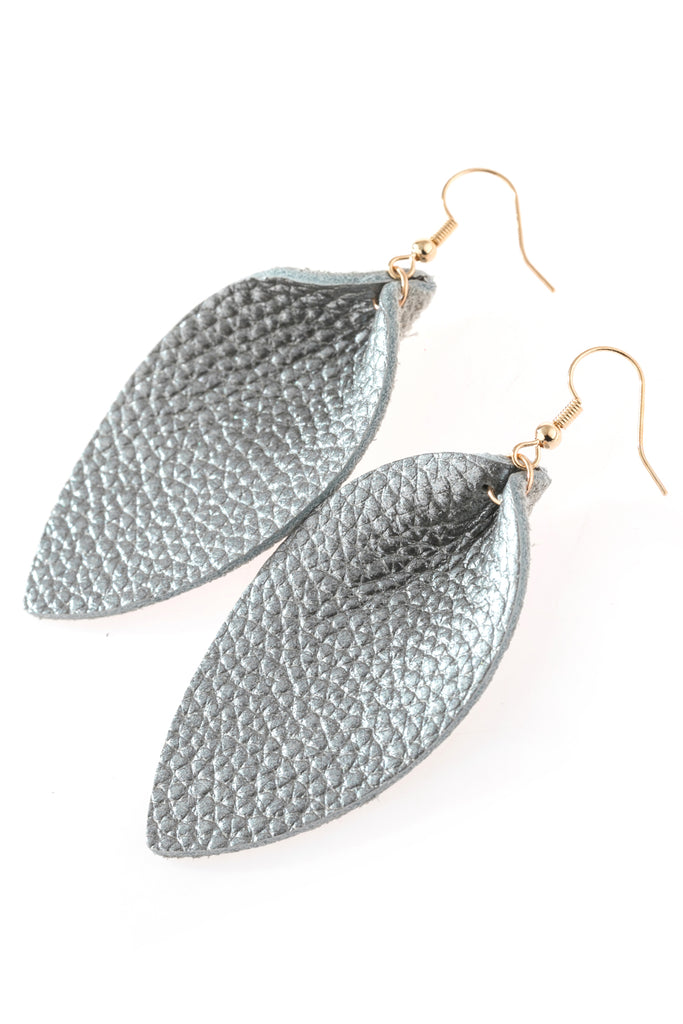 PINCHED TEARDROP HOOK DROP EARRINGS