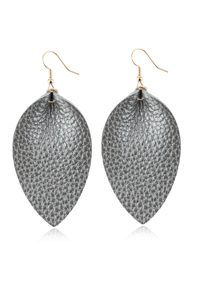 PINCHED TEARDROP HOOK DROP EARRINGS