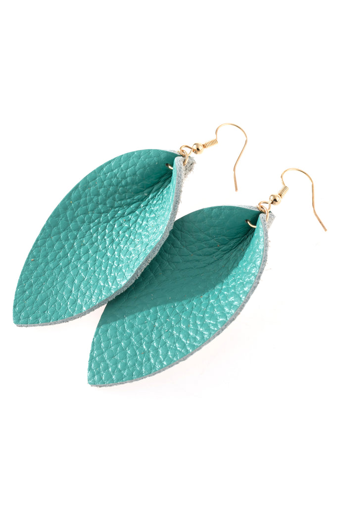 PINCHED TEARDROP HOOK DROP EARRINGS