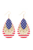 USA LEATHER SEQUIN DROP EARRINGS