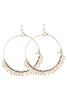 BEADED HOOP DANGLE EARRINGS