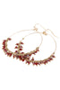 BEADED HOOP DANGLE EARRINGS