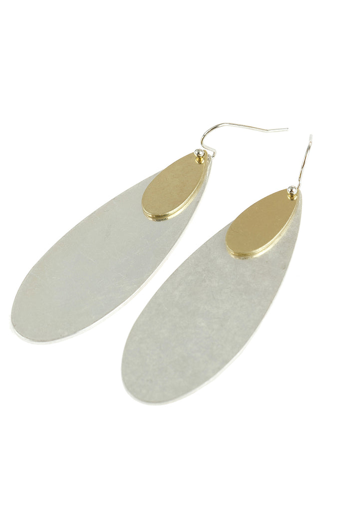 HDE2964 - LONG PEAR DROP HOOK EARRINGS