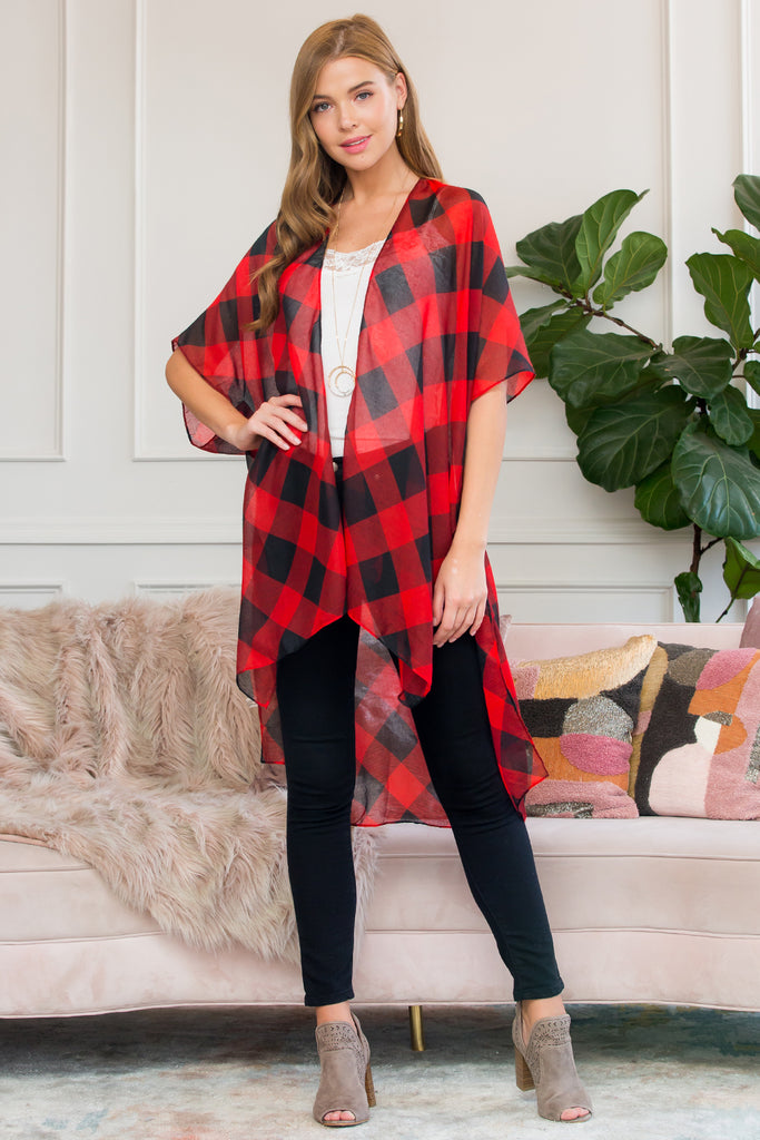 HDF2568 - PLAID KIMONO