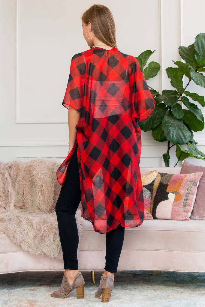 HDF2568 - PLAID KIMONO