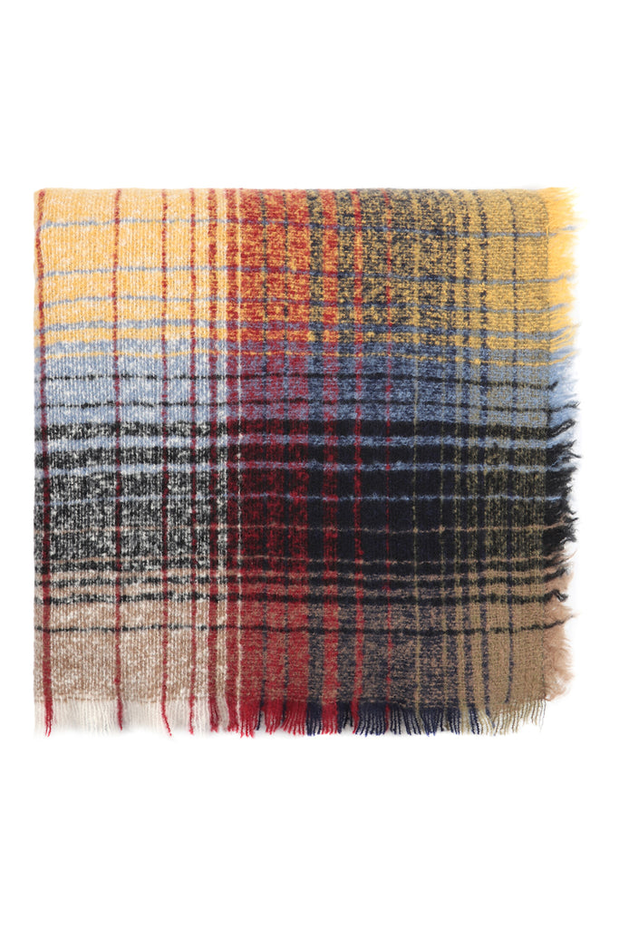 HDF2913 - MULTICOLOR BLANKET FRINGED SCARF