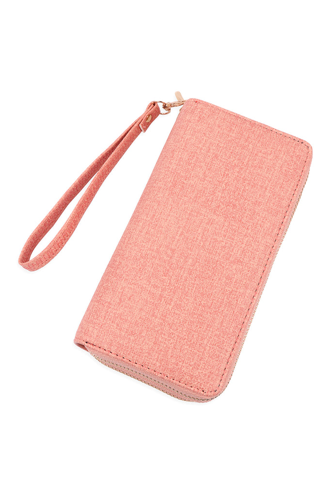 DOUBLE ZIPPER FASHION WALLET