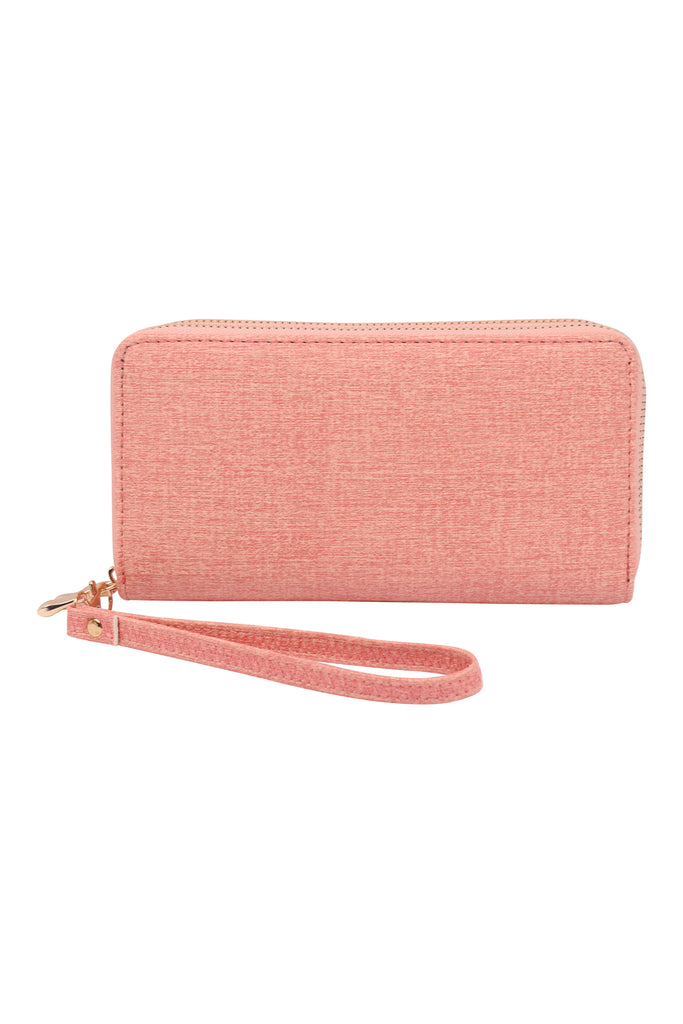 DOUBLE ZIPPER FASHION WALLET