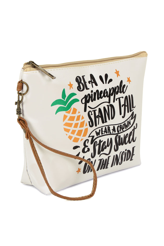 "BE A PINEAPPLE STAND TALL" COSMETIC BAG