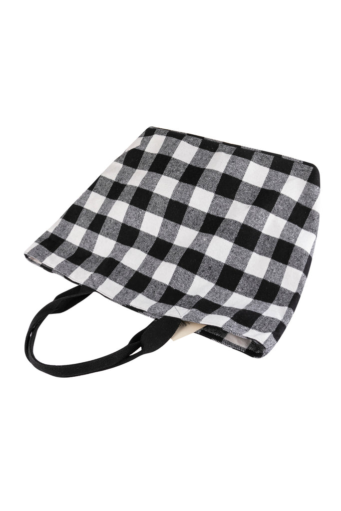 PLAID TOTE BAG