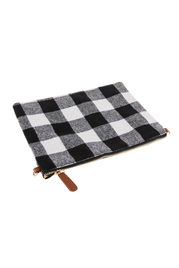 PLAID CROSSBODY POUCH