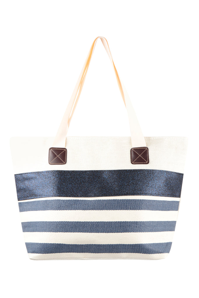 STRIPE WOMEN FASHION TOTE BAG