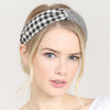 PLAID KNOTTED FABRIC COATED HAIR BAND