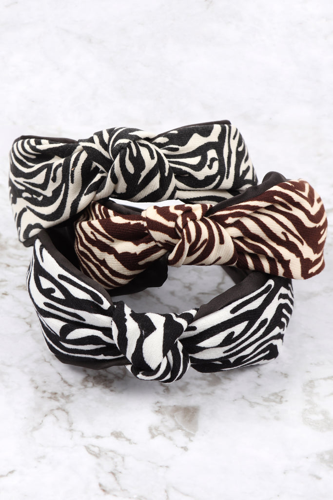 ZEBRA PRINT HAIR CLASP