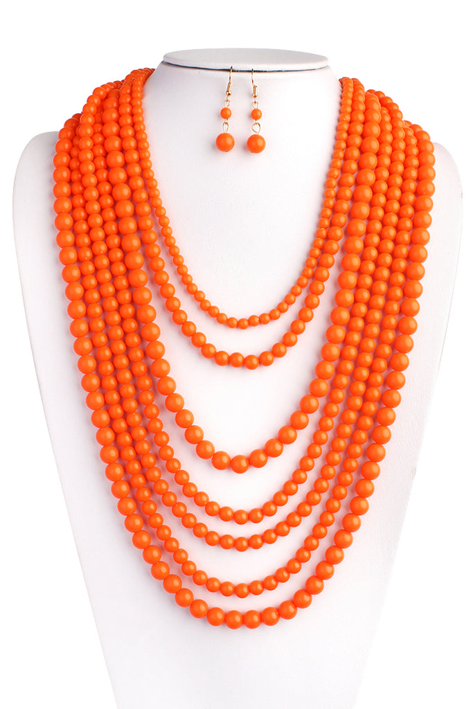 HDN1365 - STRAND BUBBLE NECKLACE SET