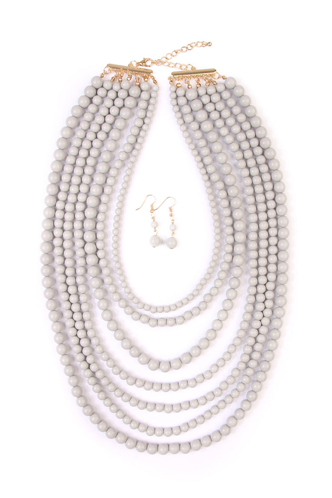 HDN1365 - STRAND BUBBLE NECKLACE SET