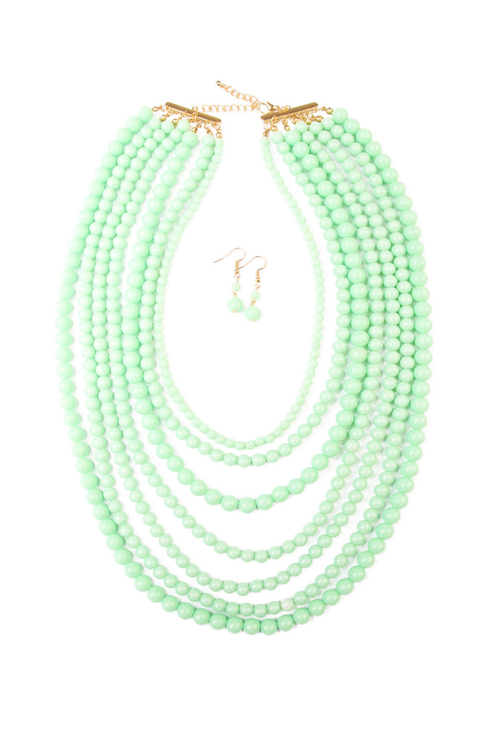 HDN1365 - STRAND BUBBLE NECKLACE SET