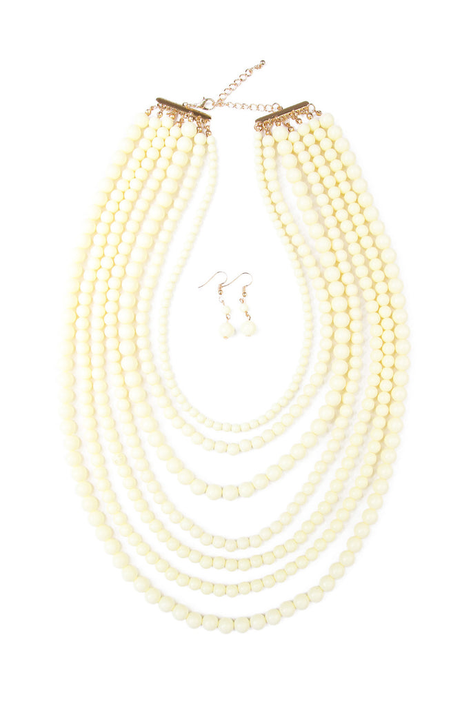 HDN1365 - STRAND BUBBLE NECKLACE SET