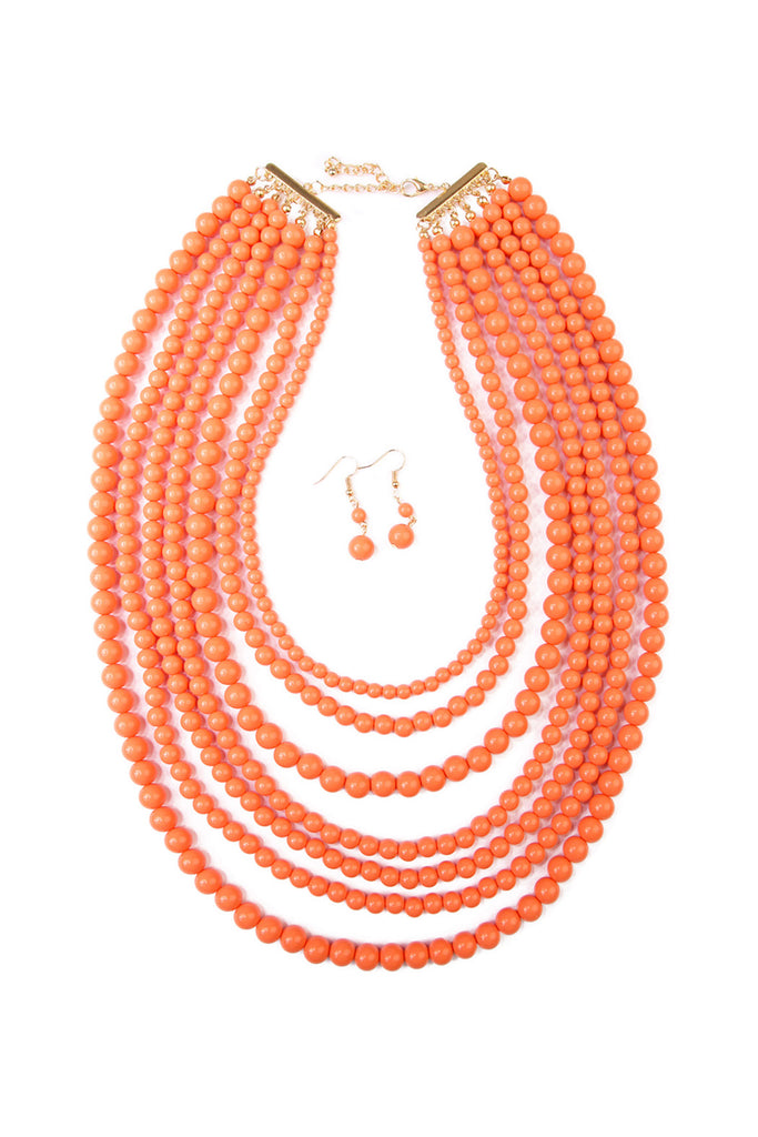 HDN1365 - STRAND BUBBLE NECKLACE SET