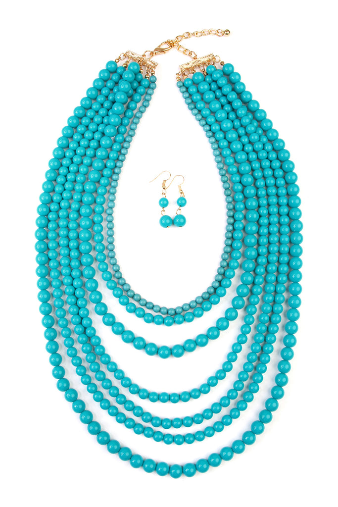 HDN1365 - STRAND BUBBLE NECKLACE SET