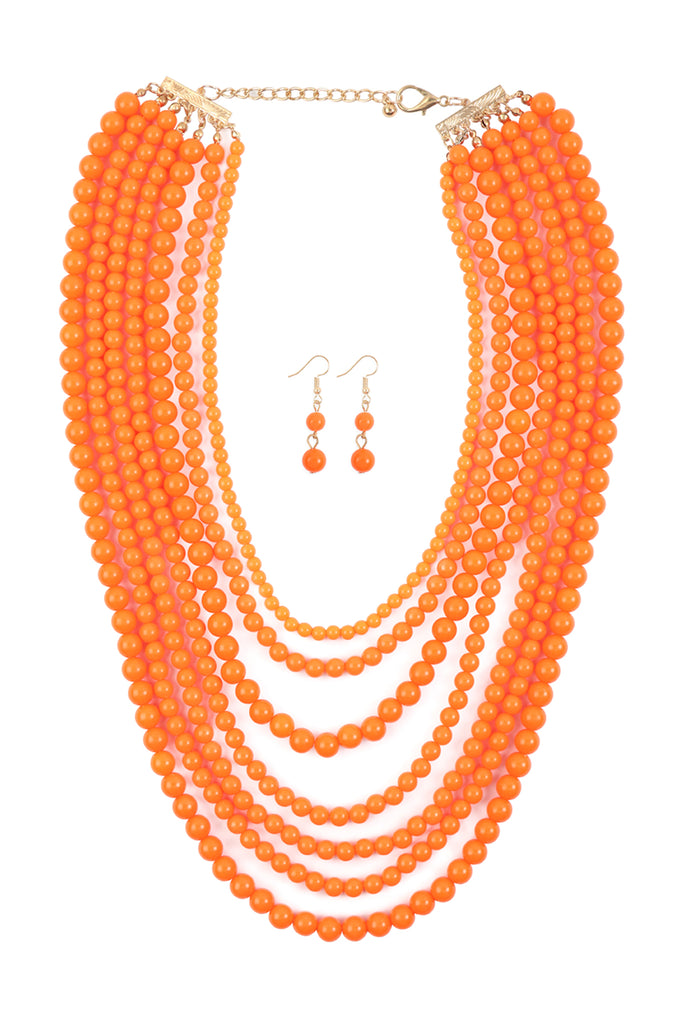 HDN1365 - STRAND BUBBLE NECKLACE SET