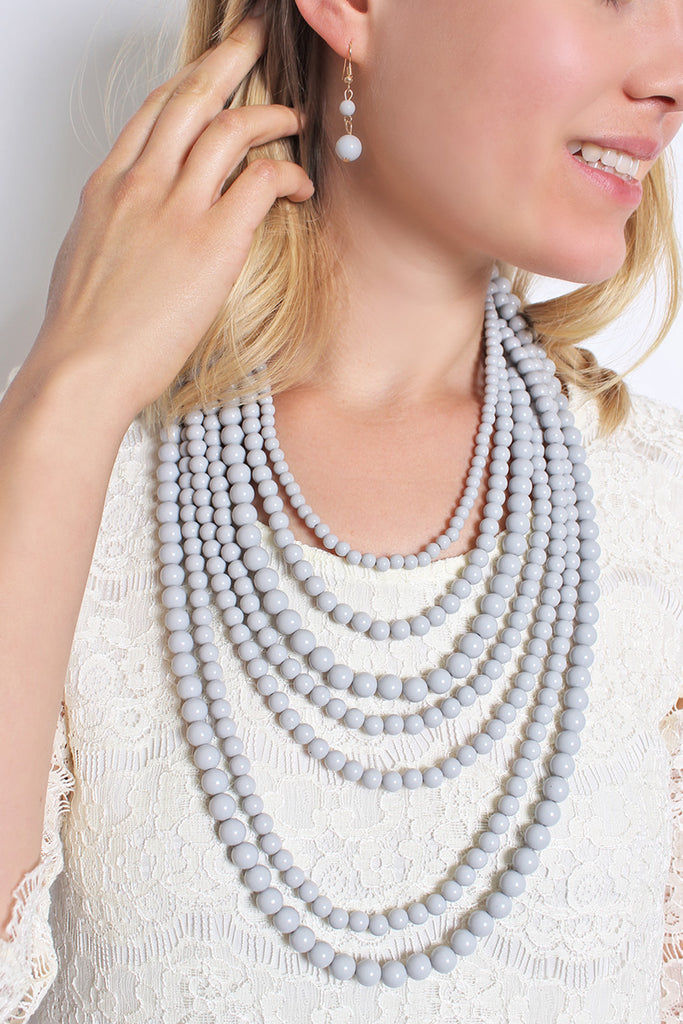 HDN1365 - STRAND BUBBLE NECKLACE SET