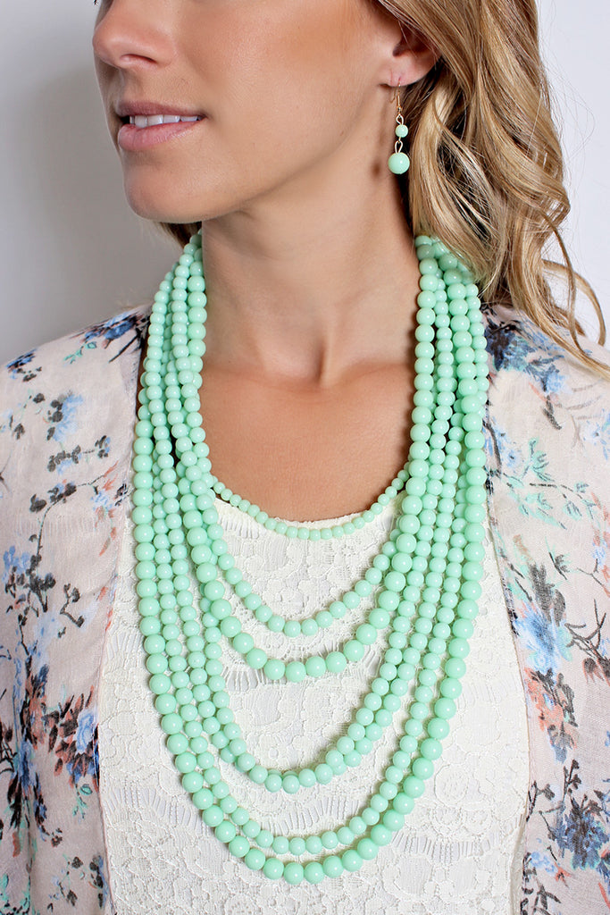 HDN1365 - STRAND BUBBLE NECKLACE SET