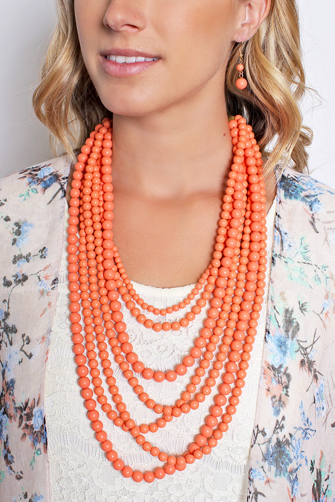 HDN1365 - STRAND BUBBLE NECKLACE SET