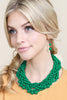 MULTI STRAND BUBBLE CHOKER NECKLACE AND EARRING SET