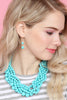MULTI STRAND BUBBLE CHOKER NECKLACE AND EARRING SET