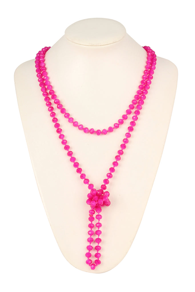 Seed Bead Necklace-Peachy Pink – Caryn Lawn