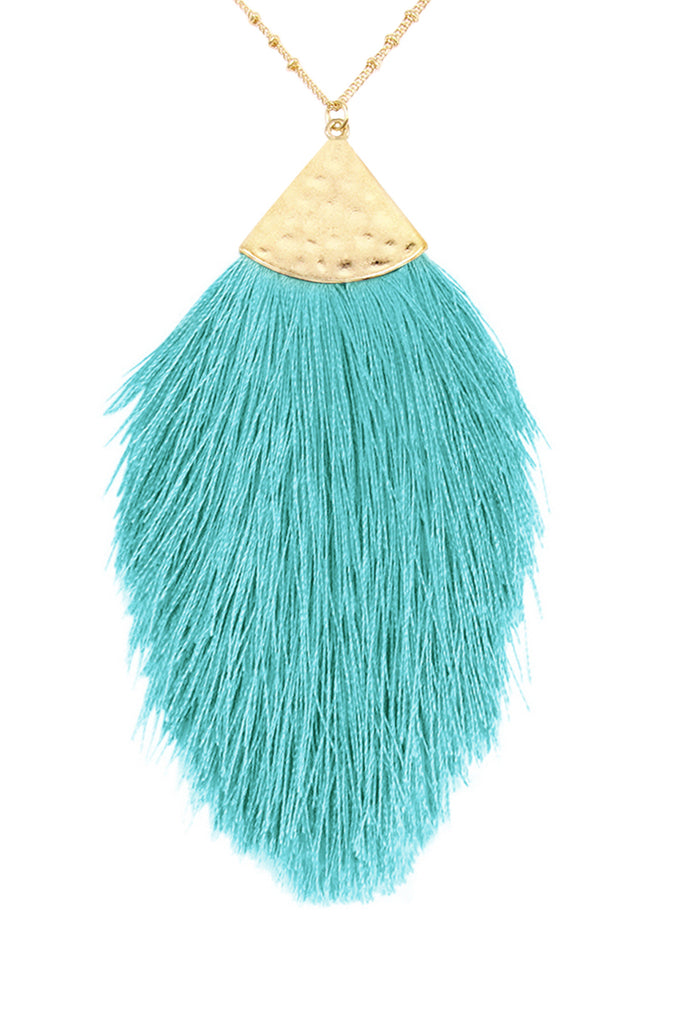 TASSEL PENDANT NECKLACE