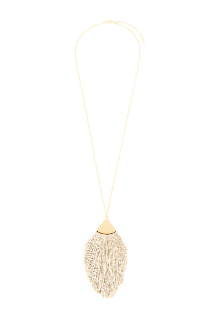 TASSEL PENDANT NECKLACE