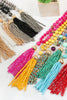 HDN2237 - BEADED TASSEL PENDANT NECKLACE