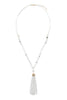 HDN2237 - BEADED TASSEL PENDANT NECKLACE