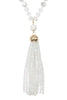 HDN2237 - BEADED TASSEL PENDANT NECKLACE