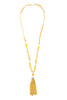 HDN2237 - BEADED TASSEL PENDANT NECKLACE