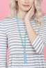 HDN2237 - BEADED TASSEL PENDANT NECKLACE