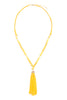 HDN2237 - BEADED TASSEL PENDANT NECKLACE