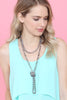 NATURAL STONE HAND KNOTTED LONG NECKLACE