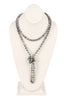 NATURAL STONE HAND KNOTTED LONG NECKLACE