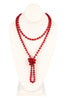 NATURAL STONE HAND KNOTTED LONG NECKLACE