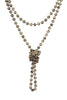NATURAL STONE HAND KNOTTED LONG NECKLACE