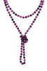 NATURAL STONE HAND KNOTTED LONG NECKLACE