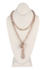 NATURAL STONE HAND KNOTTED LONG NECKLACE