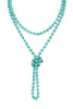NATURAL STONE HAND KNOTTED LONG NECKLACE